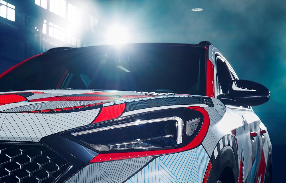 Hyundai promovează noul Tucson N Line într-un mod special: un exemplar a fost transformat în Art Car - Poza 10