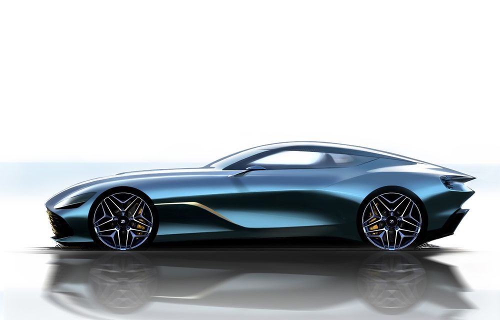 Primele schițe oficiale cu viitorul Aston Martin DBS GT Zagato: ediție specială cu doar 19 exemplare pentru centenarul casei de design Zagato - Poza 5