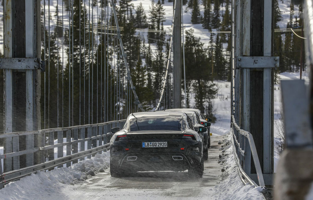 Imagini noi cu viitorul Porsche Taycan: nemții încep testele finale cu primul model electric de serie din istoria companiei - Poza 2