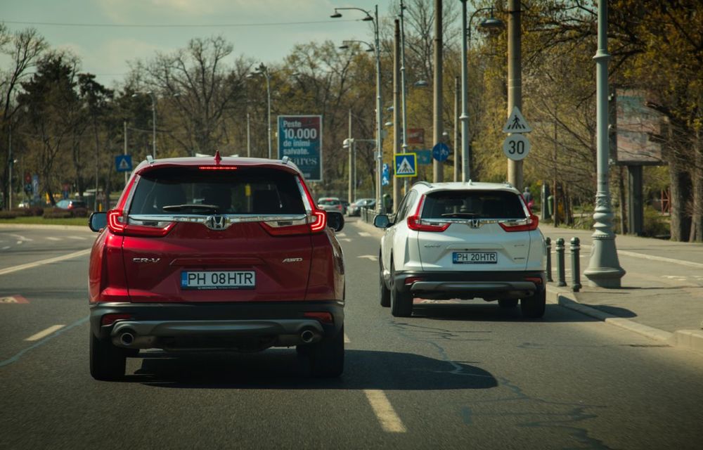 Comparativ de consum: Honda CR-V hibrid vs. Honda CR-V benzină în traficul din București - Poza 16