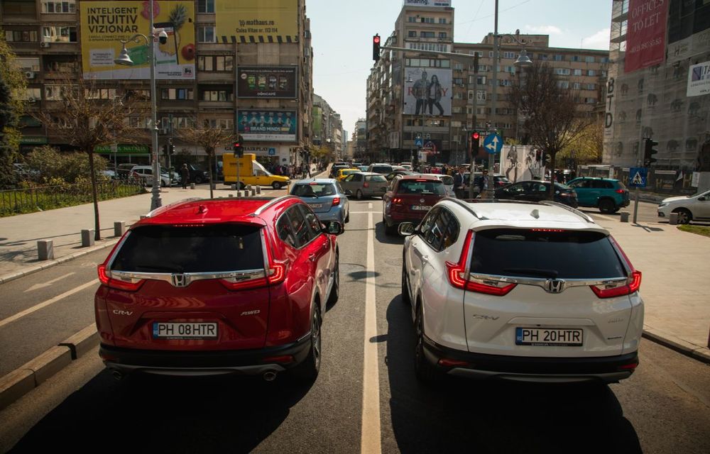 Comparativ de consum: Honda CR-V hibrid vs. Honda CR-V benzină în traficul din București - Poza 30