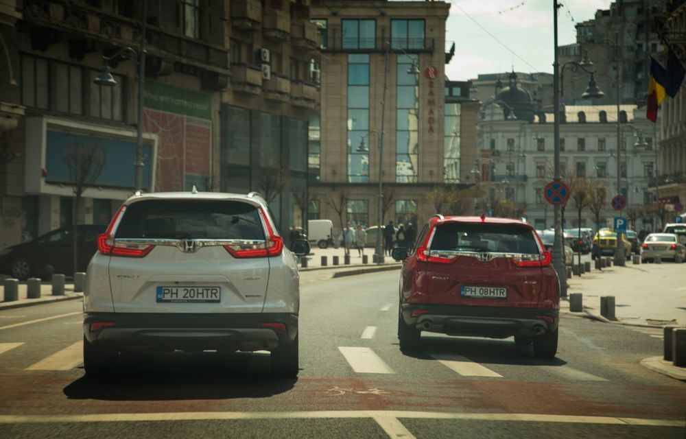 Comparativ de consum: Honda CR-V hibrid vs. Honda CR-V benzină în traficul din București - Poza 35