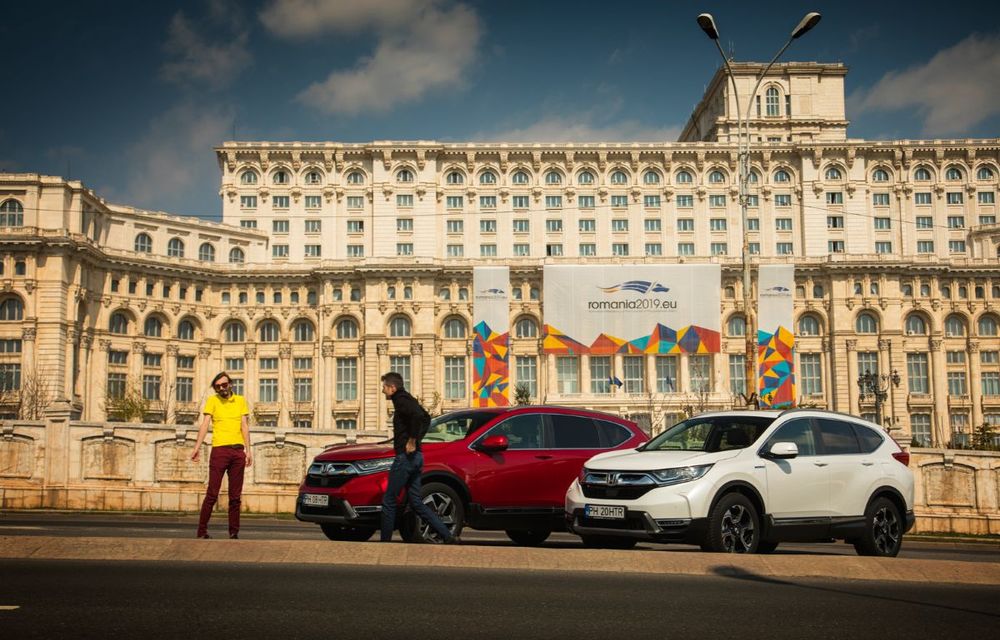Comparativ de consum: Honda CR-V hibrid vs. Honda CR-V benzină în traficul din București - Poza 41