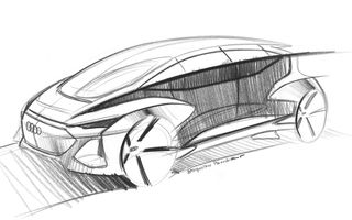 Primele schițe cu Audi AI:me: conceptul electric și autonom va fi prezentat în 15 aprilie