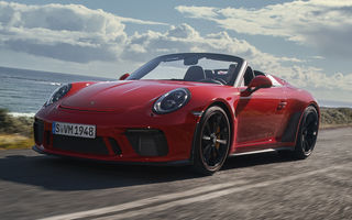 Porsche a prezentat versiunea de serie pentru 911 Speedster: motor pe benzină de 4.0 litri și peste 500 CP