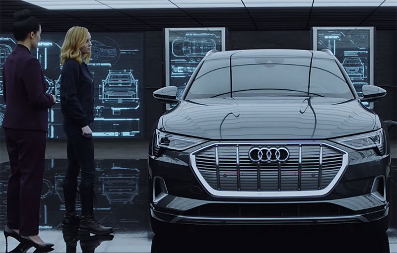 Captain Marvel face cunoștință cu SUV-ul electric Audi e-tron: conceptele e-tron GT și e-tron Sportback au primit roluri în viitoarea peliculă Avengers: Endgame - Poza 1