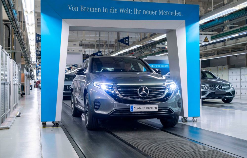 Mercedes-Benz anunță startul producției lui EQC: SUV-ul electric este asamblat la uzina din Bremen - Poza 2