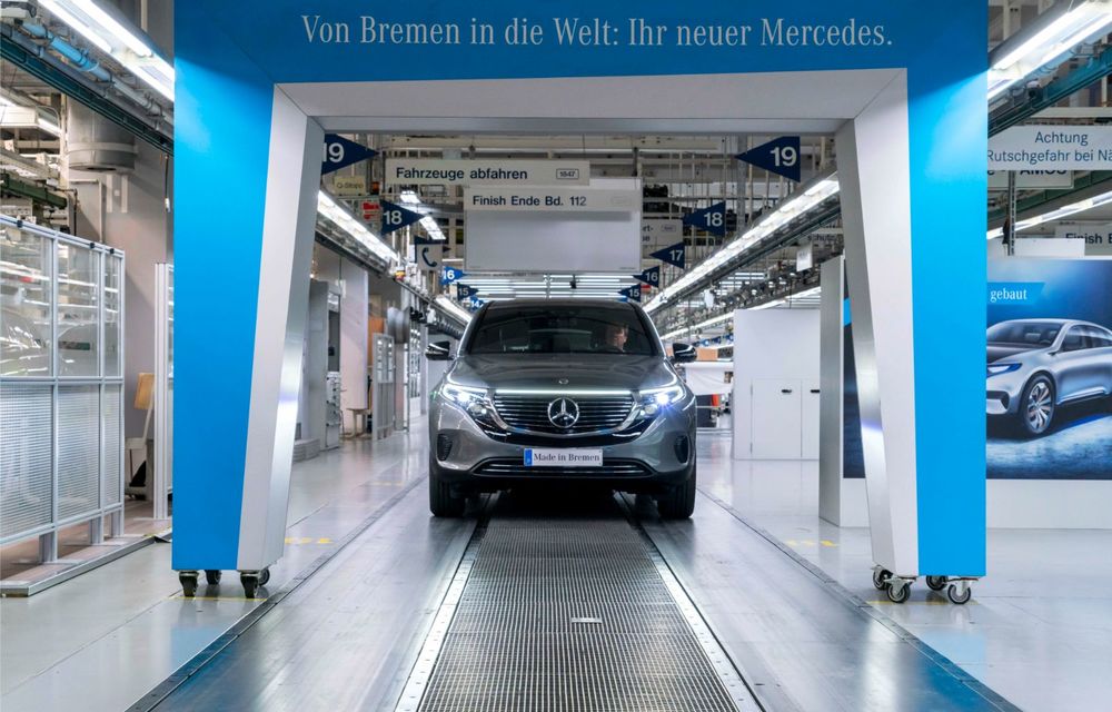 Mercedes-Benz anunță startul producției lui EQC: SUV-ul electric este asamblat la uzina din Bremen - Poza 3