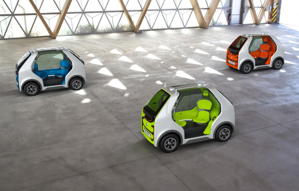 Renault EZ-Pod: concept bazat pe Twizy pentru un vehicul de transport autonom pe distanțe scurte - Poza 5