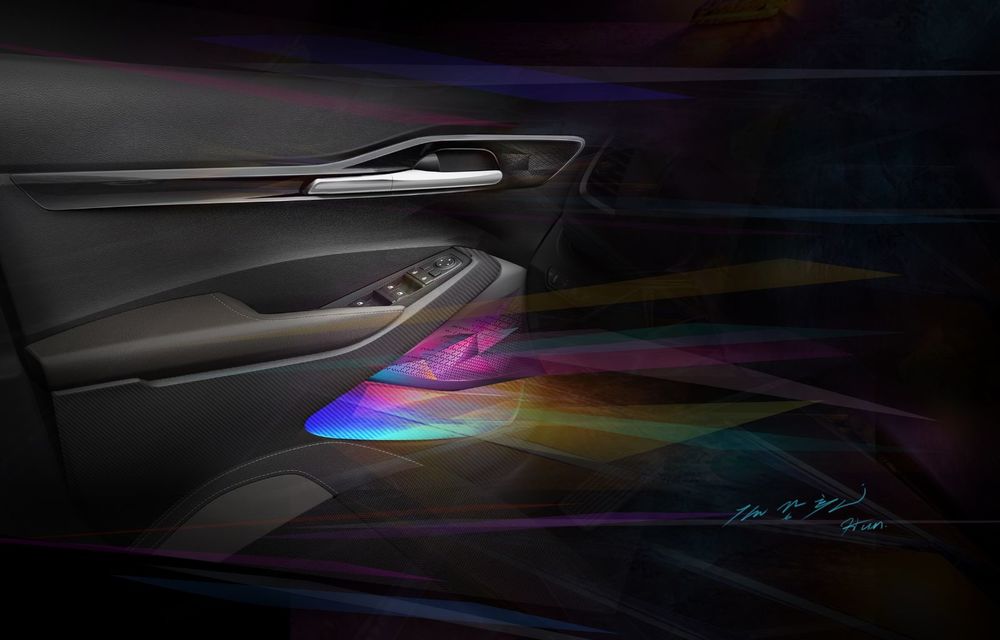 Kia dezvăluie primele schițe oficiale cu interiorul viitorului SUV de clasă mică: lansare programată în vara lui 2019 - Poza 4
