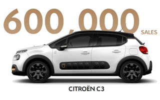 Citroen a vândut 600.000 de exemplare C3 în doi ani și jumătate: 110.000 de comenzi de la începutul lui 2019