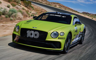 Primele imagini cu viitorul Bentley Continental GT care va concura în cursa de la Pikes Peak: britanicii vor să stabilească un record pentru mașinile de serie