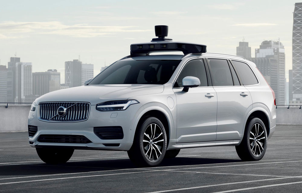 Volvo prezintă o versiune autonomă pentru XC90: SUV-ul a fost echipat cu sisteme autonome dezvoltate de Uber - Poza 1