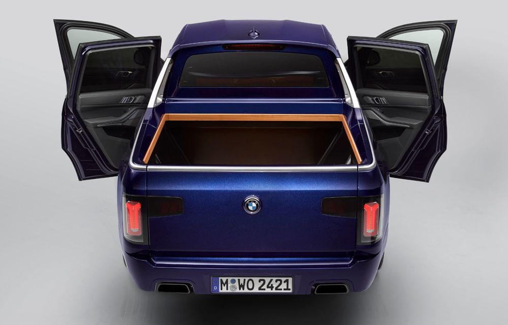Proiect inedit: un BMW X7 a fost transformat în pick-up de stagiarii din cadrul uzinei din Munchen - Poza 11