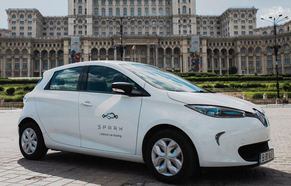 Serviciul de car-sharing Spark s-a lansat în România: prețurile încep de la 1.2 lei pe minut, iar flota este formată din Nissan Leaf și Renault Zoe - Poza 1