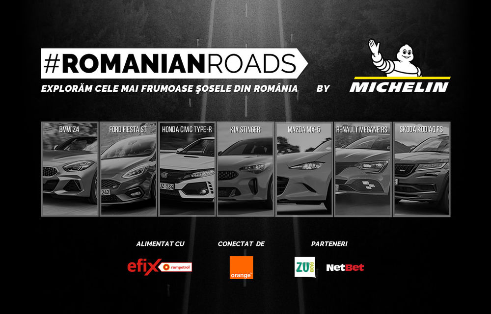 #RomanianRoads by Michelin: Explorăm cele mai frumoase șosele din România cu 7 mașini sportive de top - Poza 1