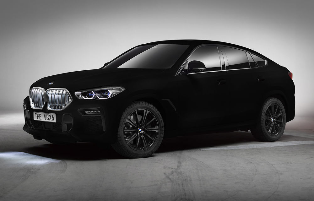 Versiune unicat pentru BMW X6: SUV-ul a primit cea mai neagră vopsea de caroserie din lume - Poza 1