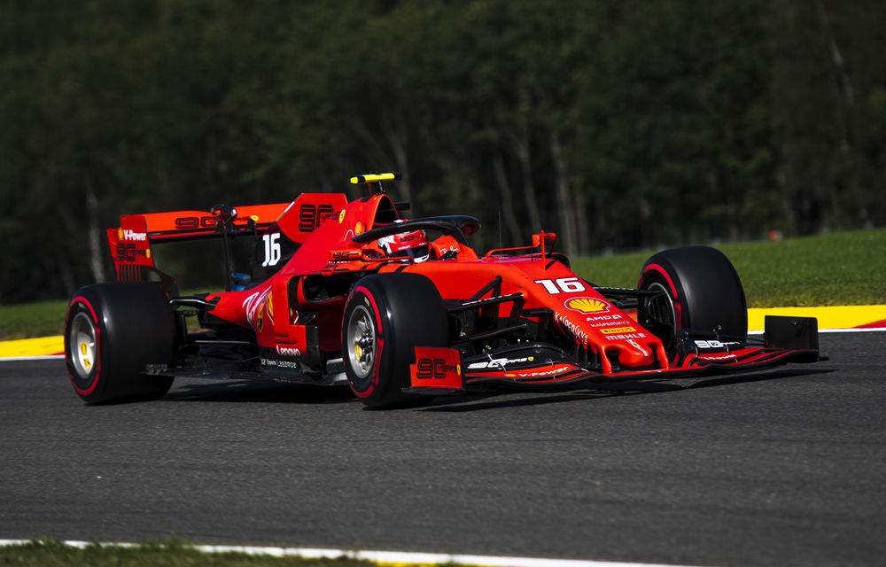 Leclerc, pole sosition la Spa-Francorchamps în fața lui Vettel! Hamilton și Bottas, în a doua linie a grilei de start - Poza 1