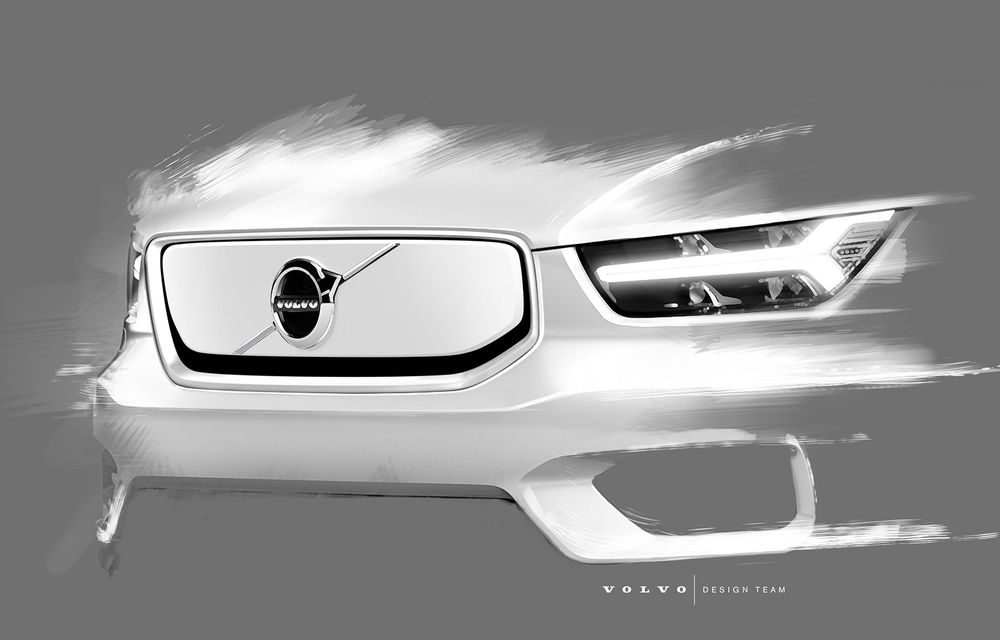 Noi informații despre viitorul Volvo XC40 electric: grilă &quot;plină&quot; și spațiu suplimentar de bagaje sub capotă - Poza 1