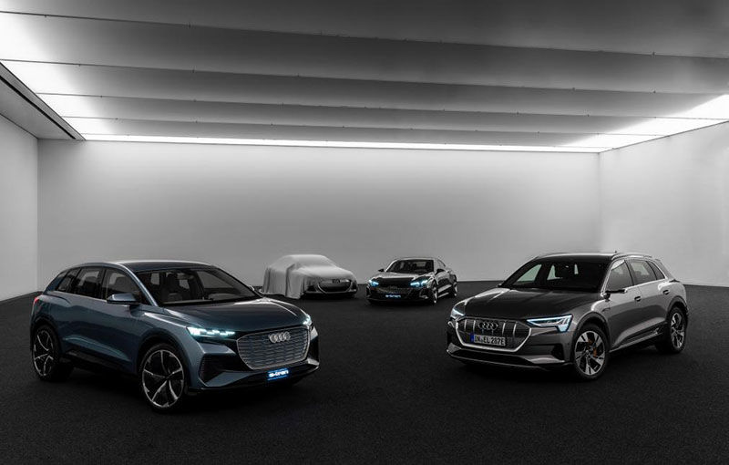 Audi a publicat o imagine teaser cu un viitor concept electric: versiunea de serie a acestuia va avea la bază o platformă nouă dezvoltată alături de Porsche - Poza 1