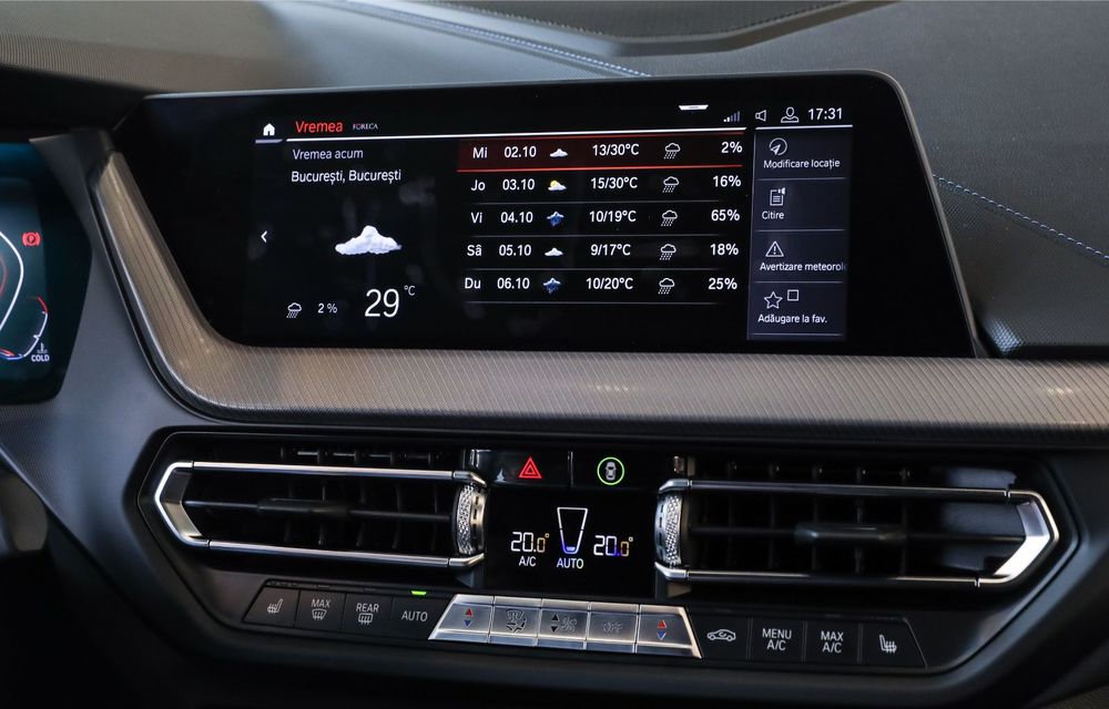 BMW a prezentat noul Seria 1 în România: interfață iDrive disponibilă în limba română și informații despre trafic în timp real. Preț de pornire de 27.600 de euro - Poza 35