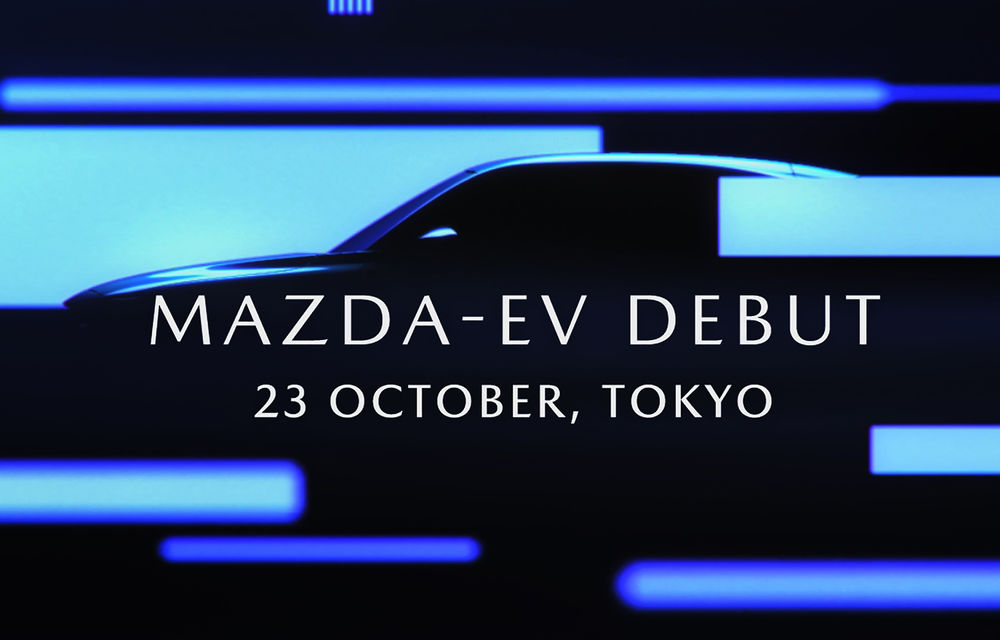 Un nou teaser cu primul model electric Mazda: va lua forma unui SUV coupe și va avea &quot;un concept unic pentru uși&quot; - Poza 1