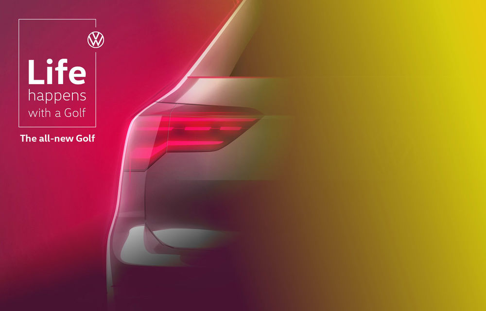 Un nou teaser pentru noua generație Volkswagen Golf: germanii prezintă spatele hatchback-ului - Poza 1