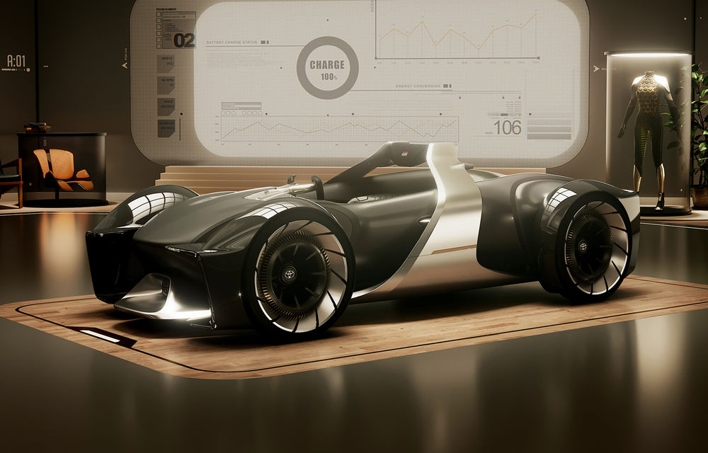 Primele imagini cu Toyota e-Racer: concept electric inedit cu numai două locuri - Poza 1