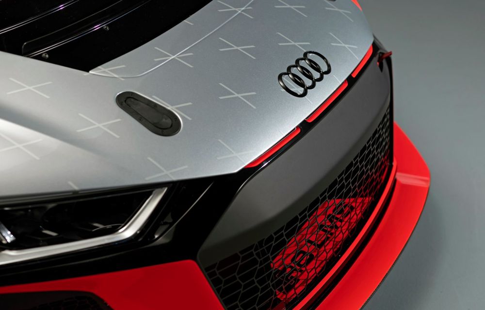 Audi a prezentat noua versiune R8 LMS GT4: versiunea de circuit oferă 495 CP și roți motrice spate - Poza 30