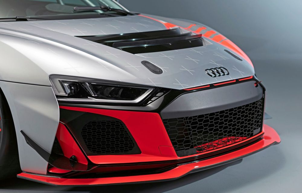 Audi a prezentat noua versiune R8 LMS GT4: versiunea de circuit oferă 495 CP și roți motrice spate - Poza 33