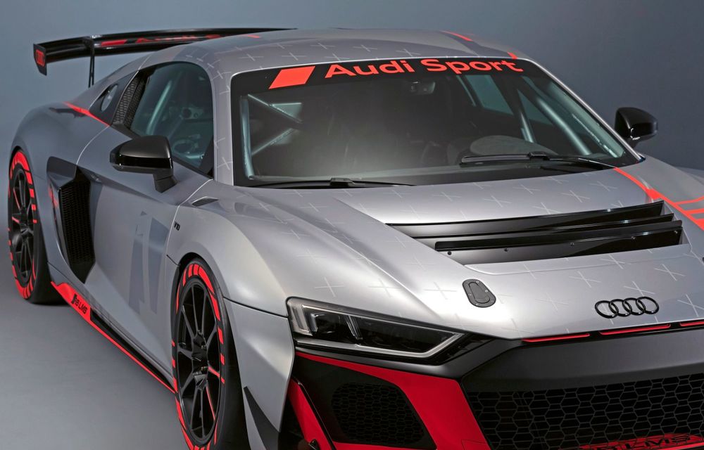 Audi a prezentat noua versiune R8 LMS GT4: versiunea de circuit oferă 495 CP și roți motrice spate - Poza 35
