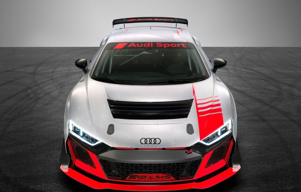 Audi a prezentat noua versiune R8 LMS GT4: versiunea de circuit oferă 495 CP și roți motrice spate - Poza 3