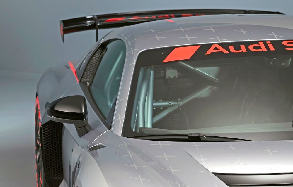 Audi a prezentat noua versiune R8 LMS GT4: versiunea de circuit oferă 495 CP și roți motrice spate - Poza 34