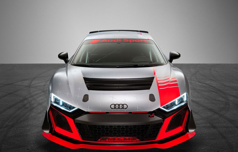 Audi a prezentat noua versiune R8 LMS GT4: versiunea de circuit oferă 495 CP și roți motrice spate - Poza 2