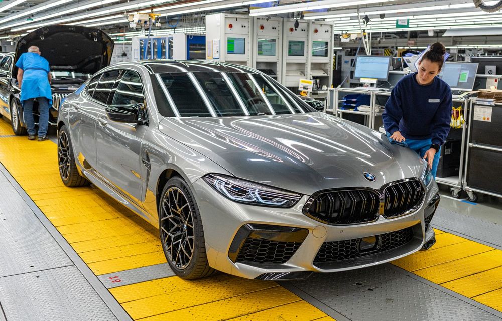 BMW M8 Gran Coupe a intrat pe linia de asamblare: noul model de performanță este produs la uzina din Dingolfing - Poza 2
