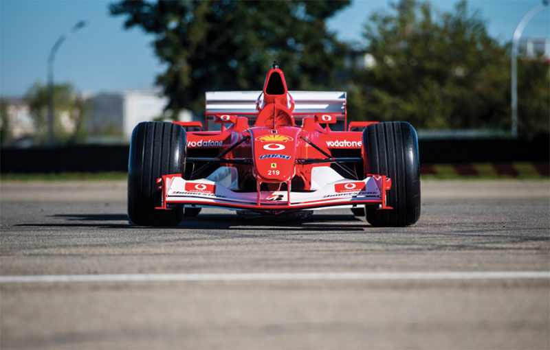 Monopostul Ferrari pilotat de Michael Schumacher în sezonul din 2002 a fost vândut la licitație: suma încasată trece de 6.6 milioane de dolari - Poza 2