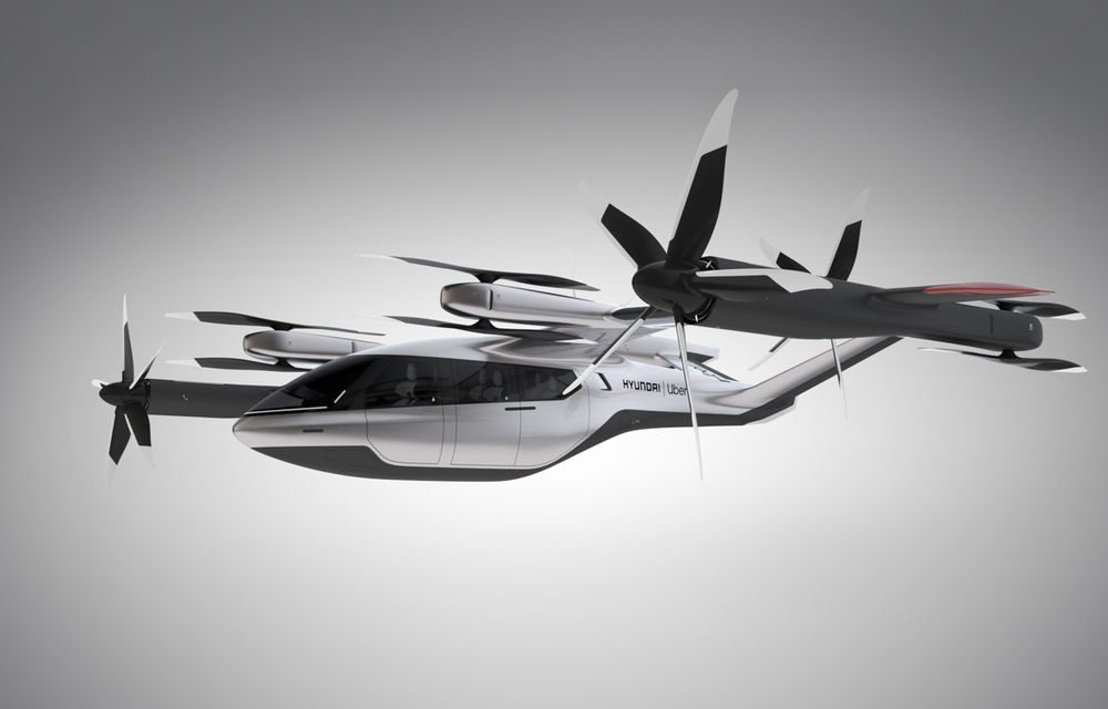 Hyundai prezintă un vehicul zburător electric dezvoltat cu Uber: altitudine de zbor de până la 600 de metri și autonomie de 100 de kilometri - Poza 3
