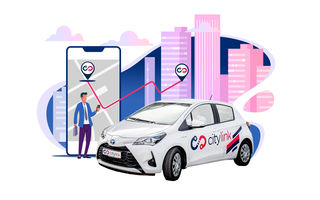 Un nou serviciu de car-sharing în București: Citylink are o flotă de 150 de unități Toyota Yaris și Corolla