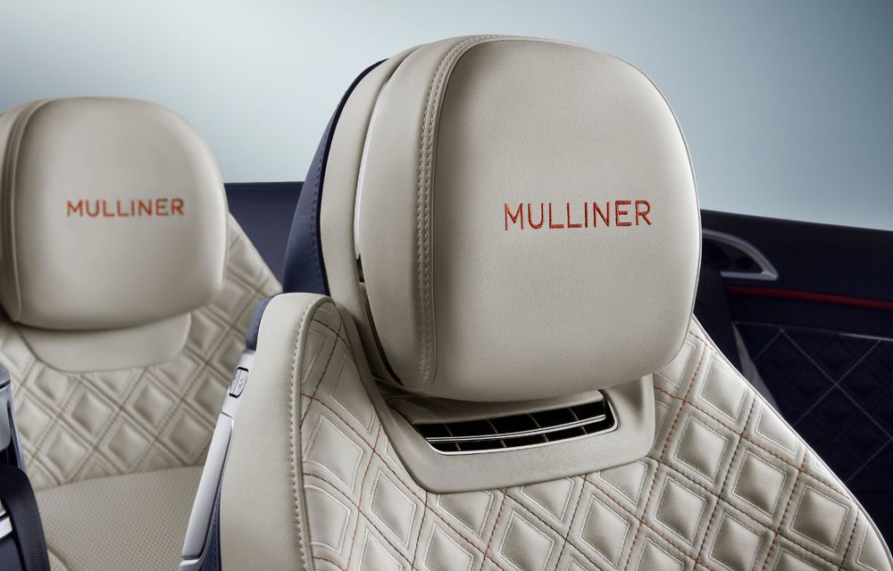Bentley prezintă ediția specială Continental GT Mulliner Cabrio: 400.000 de cusături și un interior lucrat manual - Poza 8
