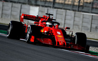 Vettel, cel mai bun timp în dimineața celei de-a doua zile de teste de la Barcelona: programul echipelor, bulversat de ploaie