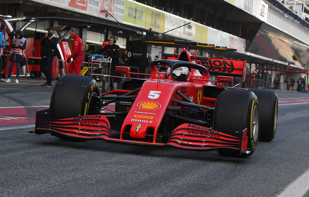 A doua zi de teste de la Barcelona: Vettel rămâne cel mai rapid, Hamilton a avut defecțiuni tehnice la motor - Poza 1