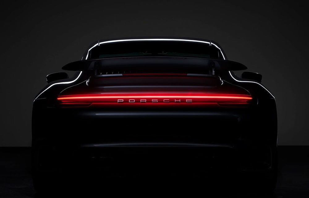 Prima imagine teaser cu viitorul Porsche 911 Turbo S: modelul va fi prezentat în 3 martie - Poza 1