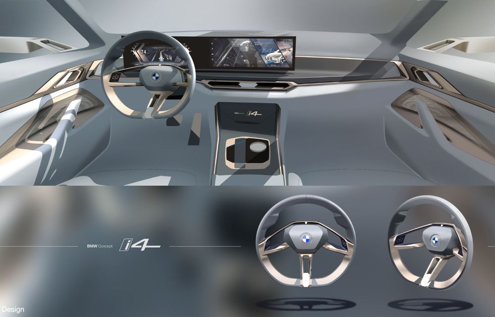 BMW a prezentat noul Concept i4: 530 CP și autonomie de până la 600 de kilometri. Versiunea de serie va fi produsă începând cu 2021 - Poza 55