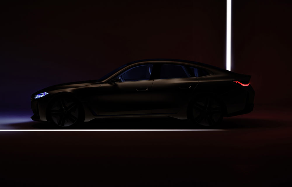 Încă un teaser pentru BMW Concept i4: prezentarea oficială a Gran Coupe-ului electric va avea loc în 3 martie - Poza 1