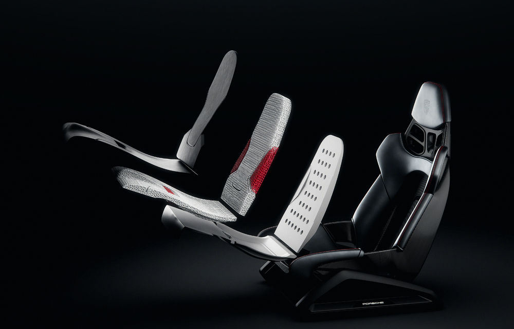 Porsche introduce scaune produse parțial la imprimantă 3D: primele modele care le vor utiliza sunt 911 și 718 - Poza 1