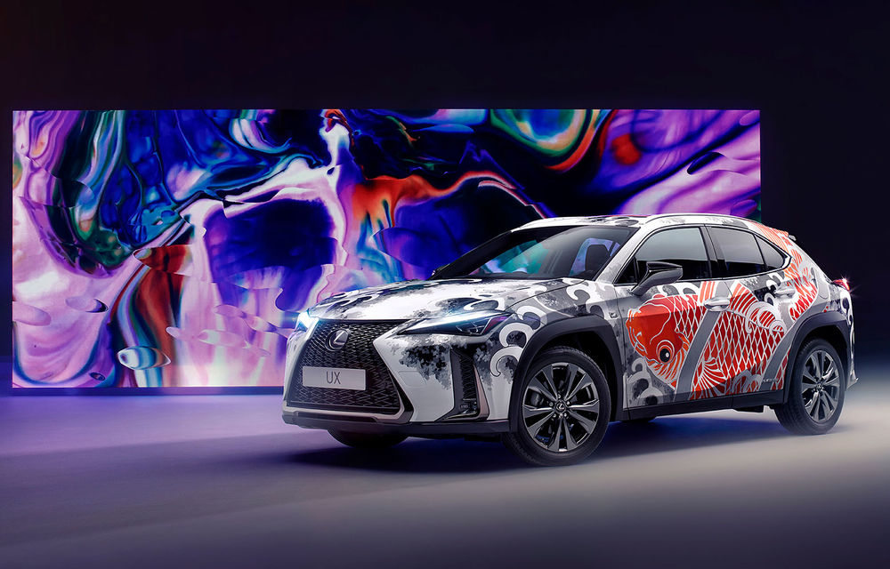 Un Lexus UX a fost transformat în art-car: SUV-ul niponilor, tatuat de un artist celebru din Londra - Poza 1
