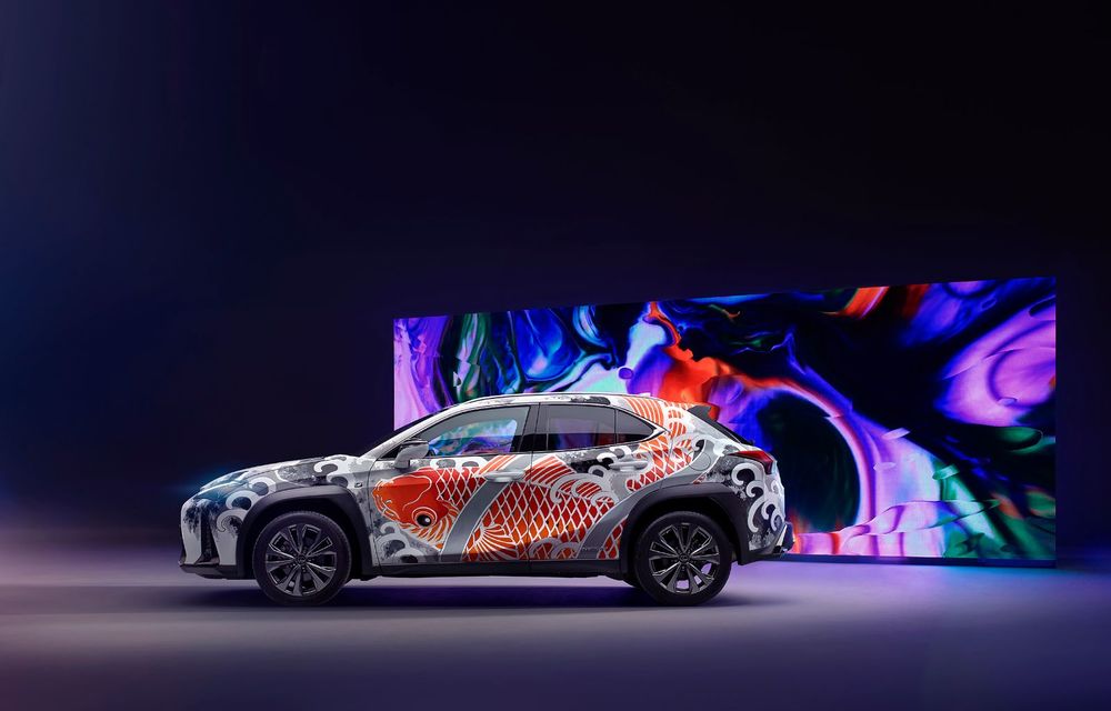 Un Lexus UX a fost transformat în art-car: SUV-ul niponilor, tatuat de un artist celebru din Londra - Poza 2