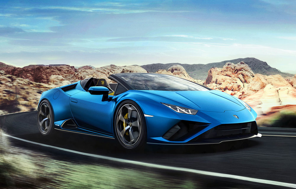 Lamborghini a prezentat noua versiune Huracan Evo Spyder RWD: 610 CP și 0-100 km/h în 3.5 secunde pentru supercar-ul cu roți motrice spate - Poza 1