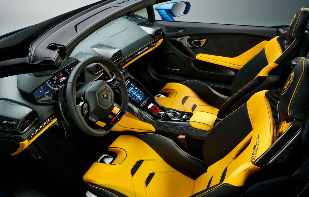 Lamborghini a prezentat noua versiune Huracan Evo Spyder RWD: 610 CP și 0-100 km/h în 3.5 secunde pentru supercar-ul cu roți motrice spate - Poza 11