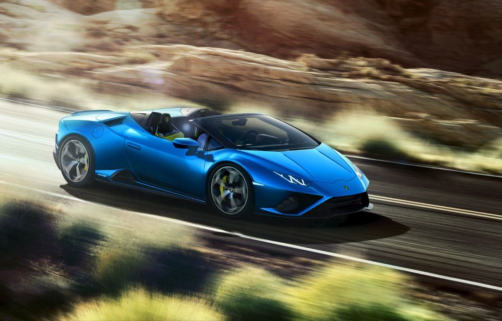 Lamborghini a prezentat noua versiune Huracan Evo Spyder RWD: 610 CP și 0-100 km/h în 3.5 secunde pentru supercar-ul cu roți motrice spate - Poza 2